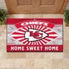 Kansas City Chiefs Home Sweet Home Logo Doormat