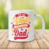 Kansas City Chiefs I'm So Glad You're My Dad Mug left side