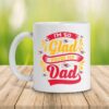 Kansas City Chiefs I'm So Glad You're My Dad Mug right side