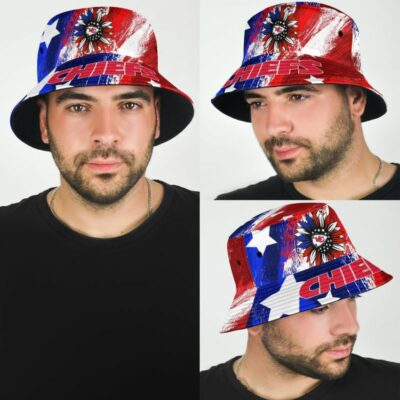 Kansas City Chiefs Independence Day Bucket Hat man