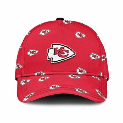 Kansas City Chiefs Logo Repeat Patterns Baseball Cap