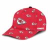 Kansas City Chiefs Logo Repeat Patterns Baseball Cap left side