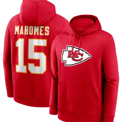 Kansas City Chiefs Patrick Mahomes #15 Red Hoodie