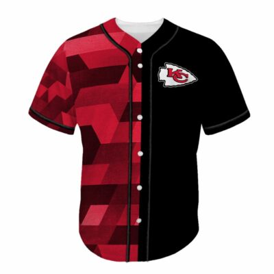 Kansas City Chiefs Pattern Baseball Jersey front