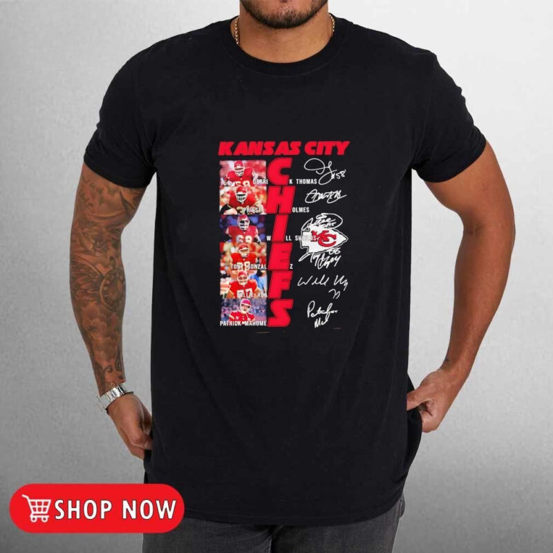 Kansas City Chiefs players photo signatures 2D T-Shirt