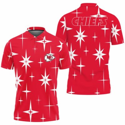 Kansas City Chiefs Sparkle Pattern Polo Shirt