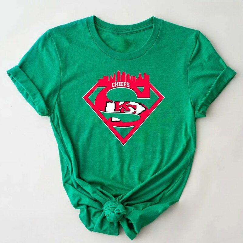 Kansas City Chiefs Superman 2D T-Shirt green