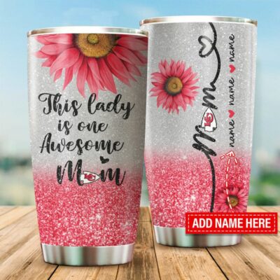 Kansas City Chiefs This Lady Is Custom Name Tumbler