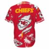 Kansas City Chiefs Tropical Palm Game Day Baseball Jersey back