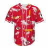 Kansas City Chiefs Tropical Palm Game Day Baseball Jersey front