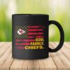 Kansas City Chiefs USA Flag God Family Chiefs Black Mug left side