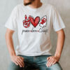 Peace love Kansas City Chiefs Peace Love Chiefs 2D T-Shirt mockup men