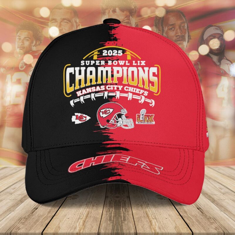 Kansas City Chiefs 2025 Super Bowl LIX Champions Baseball Cap