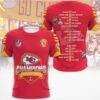 Kansas City Chiefs 2025 Super Bowl LIX Champions Red Yellow Shirt