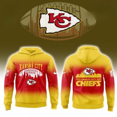 Kansas City Chiefs Skyline Gradient Combo Hoodie