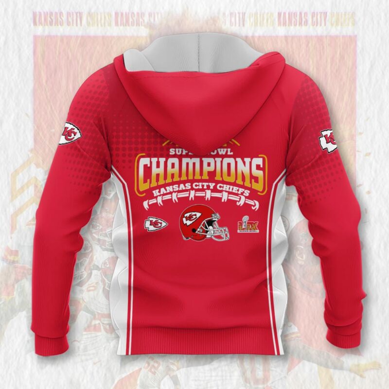 Kansas City Chiefs Super Bowl Champions LIX 2025 Hoodie back