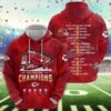 Kansas City Chiefs Super Bowl Champions LIX 2025 Red Hoodie