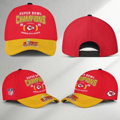 Kansas City Chiefs Super Bowl LIX Champions Classic Baseball Cap combo