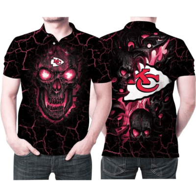 Lava Skull Kansas City Chiefs Sport-Team Polo Shirt