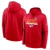 Red Kansas City Chiefs AFC Champions Fleece Hoodie