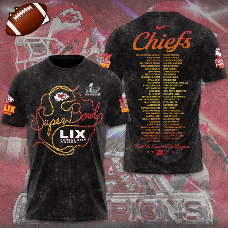 Kansas City Chiefs 2025 Super Bowl LIX Shirt