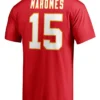 Men's Patrick Mahomes Red Kansas City Chiefs Player Icon Shirt back