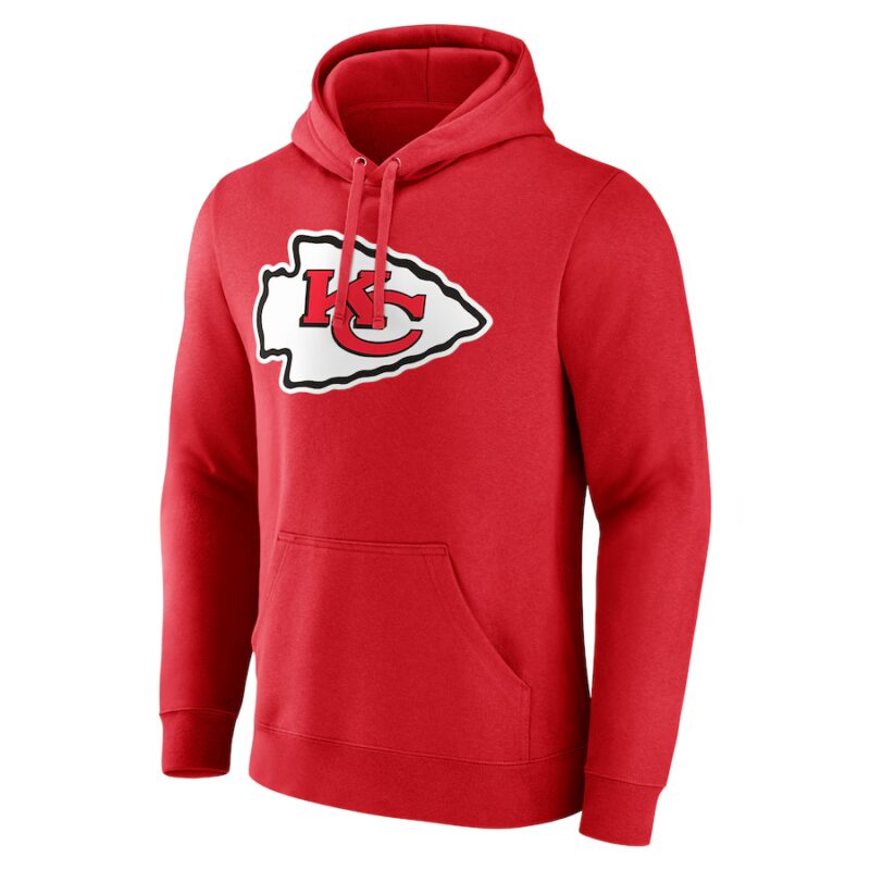 Red Kansas City Chiefs Personalized Name Number Hoodie front