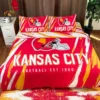 Kansas City Chiefs Retro Helmet Football Bedding Set