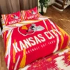 Kansas City Chiefs Retro Helmet Football Bedding Set left