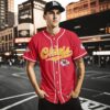 Kansas City Chiefs Custom Script Baseball Jersey Men Mockup
