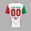 Kansas City Chiefs Italian Heritage Month Shirt back
