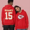 Kansas City Chiefs Patrick Mahomes #15 Red Hoodie Mockup Men Women
