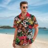 Kansas City Chiefs Tropical Tiki Hawaiian Shirt Mockup Man