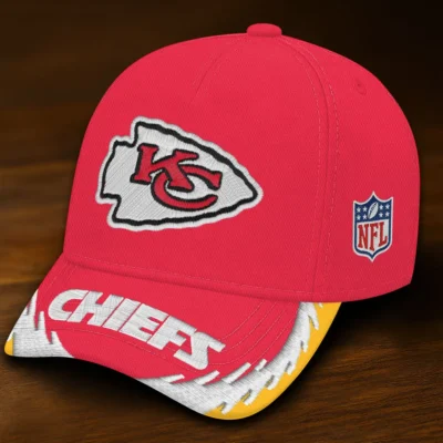 Kansas City Chiefs Arrowhead Blaze Baseball Cap left