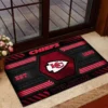 Kansas City Chiefs Neon Grid Welcome Doormat