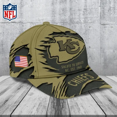 Kansas City Chiefs Salute to Service Baseball Cap right