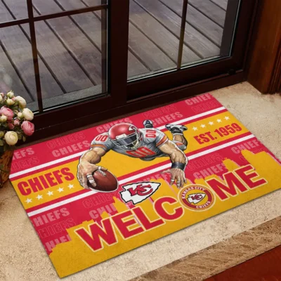 Kansas City Chiefs Touchdown Welcome Doormat