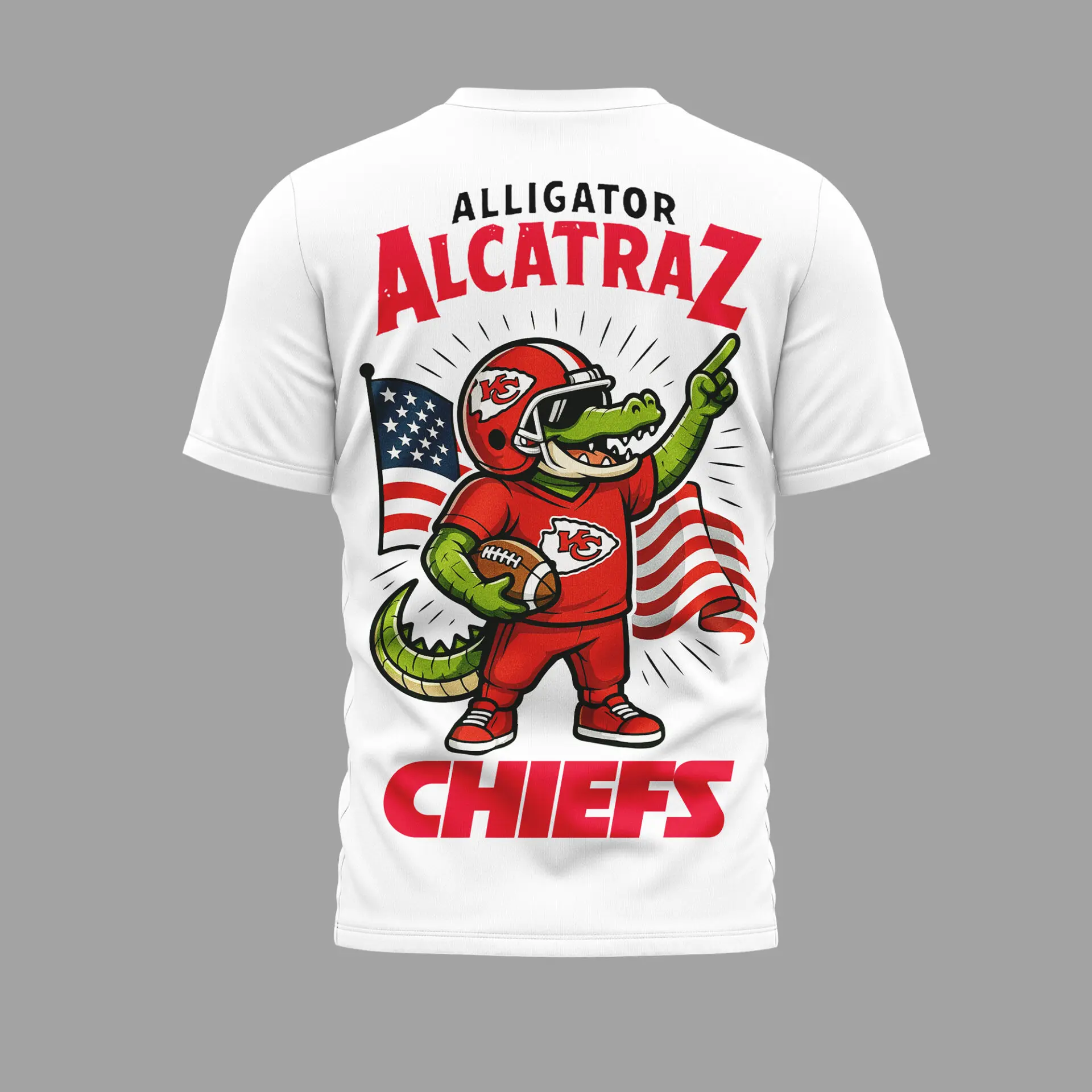 Kansas City Chiefs Alligator Alcatraz Shirt back Kansas City Chiefs Alligator Alcatraz Shirt back