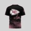 Kansas City Chiefs Blackpink Glitter Signature Shirt 3 Kansas City Chiefs Blackpink Glitter Signature Shirt back