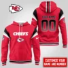 Kansas City Chiefs Custom Name Red Zone Hoodie