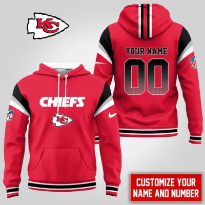 Kansas City Chiefs Custom Name Red Zone Hoodie