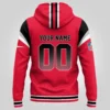 Kansas City Chiefs Custom Name Red Zone Hoodie back