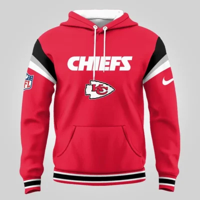 Kansas City Chiefs Custom Name Red Zone Hoodie front