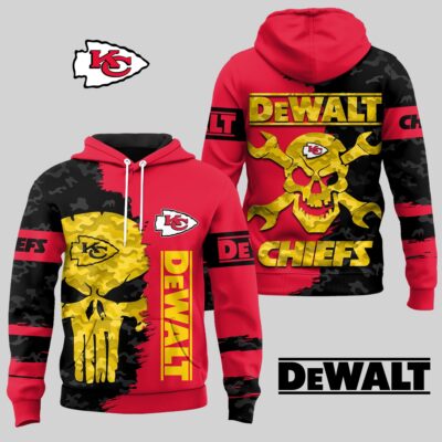 Kansas City Chiefs DeWalt Skull Wrench Camo Hoodie