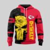 Kansas City Chiefs DeWalt Skull Wrench Camo Hoodie front