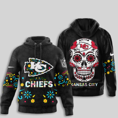 Kansas City Chiefs Dia de los Muertos Hoodies