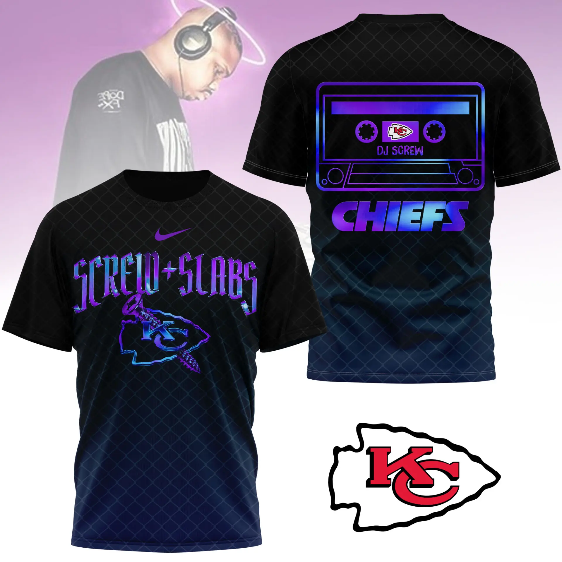 Kansas City Chiefs DJ Screw Shirt Kansas City Chiefs DJ Screw Shirt
