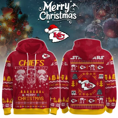 Kansas City Chiefs Galactic Christmas Mashup Hoodie