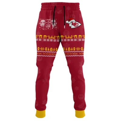 Kansas City Chiefs Galactic Christmas Mashup Jogger