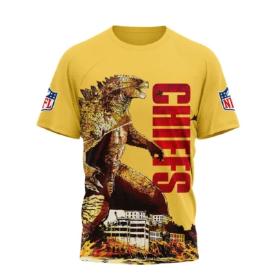 Kansas City Chiefs Godzilla King of the Monsters Shirt front